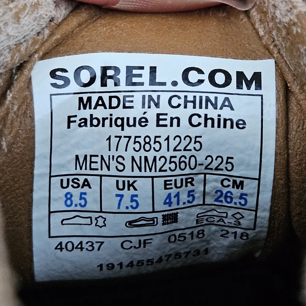 Sorel Madson II Chukka Men's Waterproof Boots Brown Suede Lace Up Shoes Size 8.5
